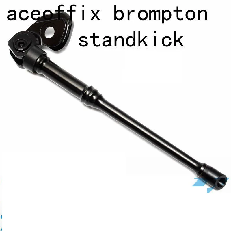 Black Aceoffix Подножка для велосипеда Brompton CNC алюминиевый сплав подножка стойки рамка - Цвет: Black