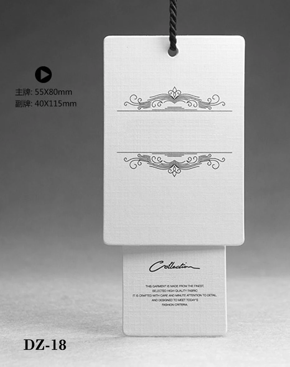 Новый стиль все виды подвесных бирок разумная цена бирки для ткани одежды