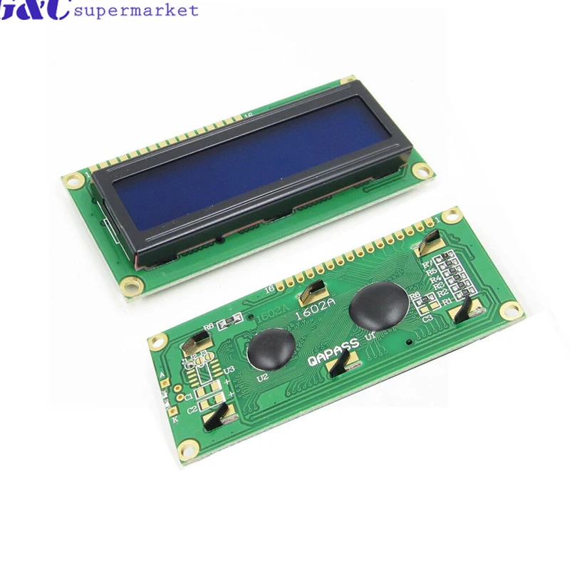 1602 Модуль ЖКД синий/желто зеленый экран с IIC/I2C 16x2 ЖК модуль подсветки LCD + I2C IIC 5V Для