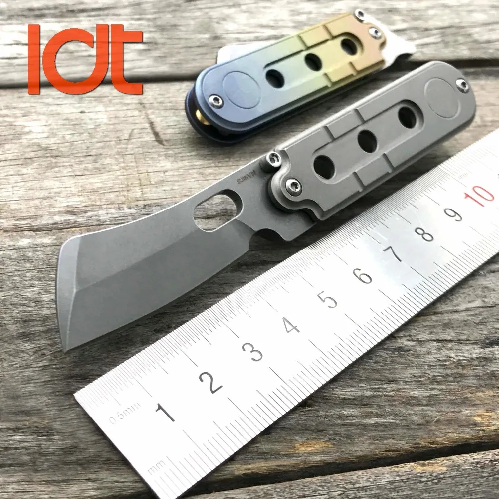 Складные мини ножи LDT Bean S35VN лезвие мясника титановая ручка SR карманная цепочка