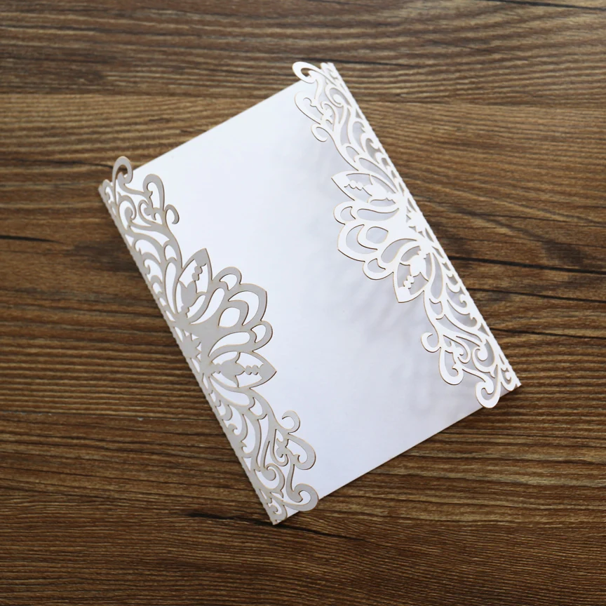 Свадебные приглашения в виде ворот с цветами лазерная вырезка индивидуальные