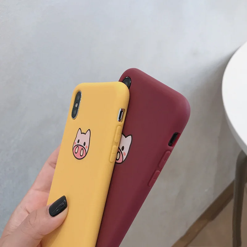 GYKZ чехол для телефона с рисунком милой свиньи iPhone XS MAX XR X 7 8 6 6s Plus мягкий