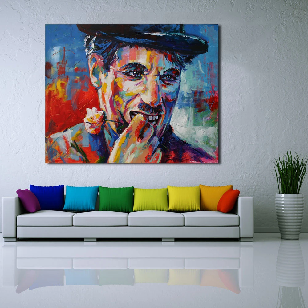 Настенные картины JQHYART для современной гостиной картина смеется в действии без