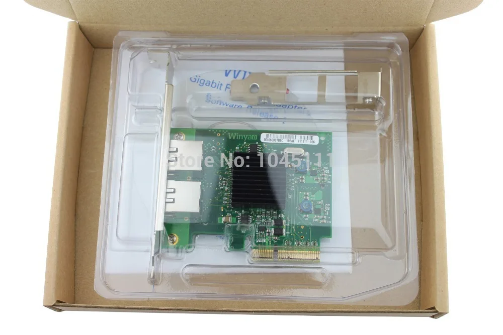 Winyao WY575T 1000 Мбит/с PCI-E X4 двойной порт RJ45 Ethernet сетевой сервер адаптер карта NIC VLAN ROS