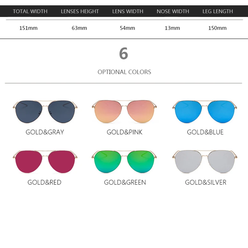 Солнечный луч женские розовые золотые негабаритные зеркальные солнцезащитные