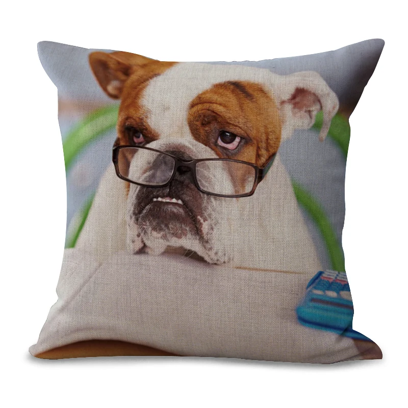 Hoomall 3D Собака и чехол для подушки с кошкой детей льняная наволочка дивана