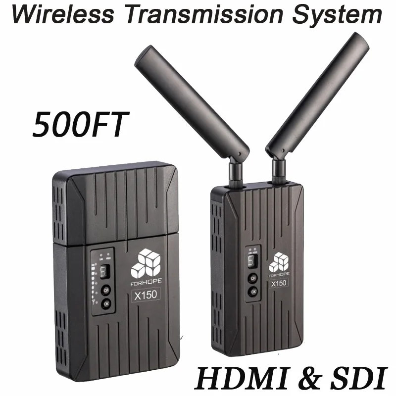 ForHOPE Беспроводная система передачи 500FT профессиональная вещания Cameara SDI HDMI