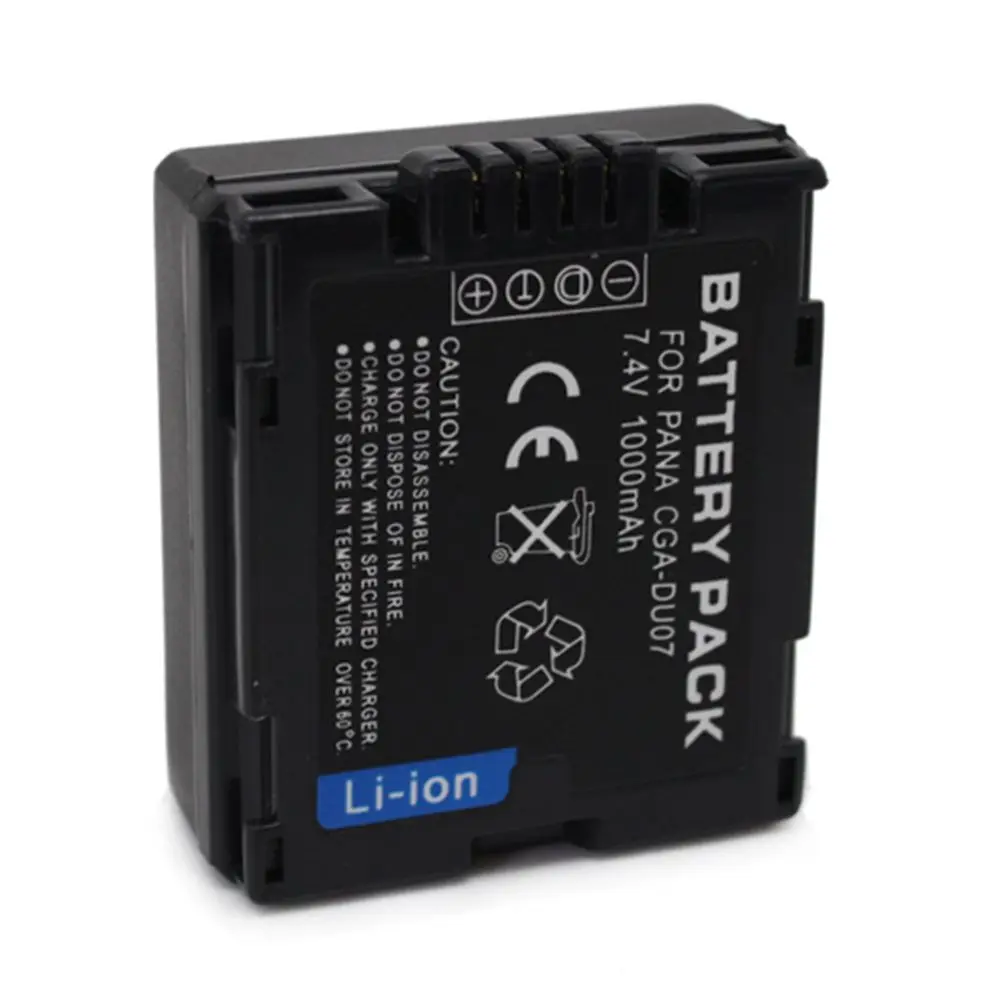 WHCYonline 700 мА/ч Φ VW VBD070 CGA DU07 Аккумулятор для камеры PANASONIC CGR DU06 GS100K GS17E|camera battery|battery for