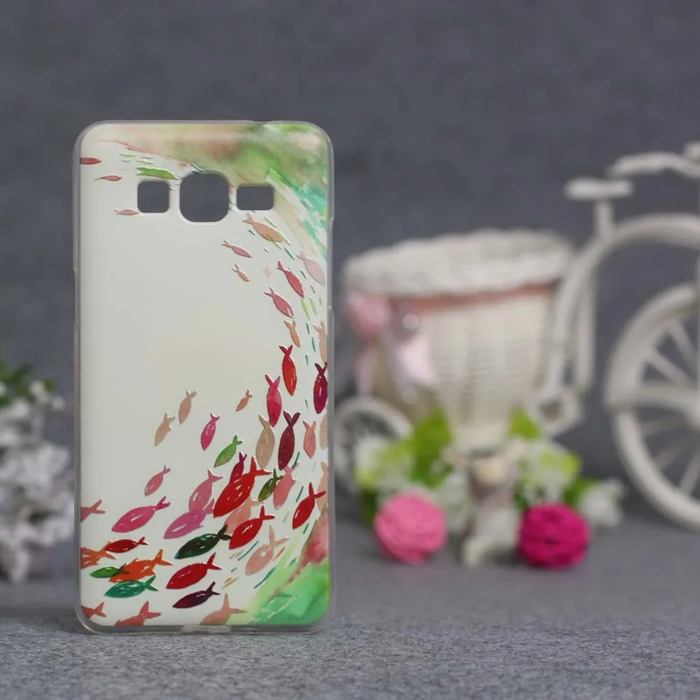 3D мягкий рельеф ТПУ чехол для samsung Galaxy Grand Prime G530 SM-G531F G5308W задняя крышка
