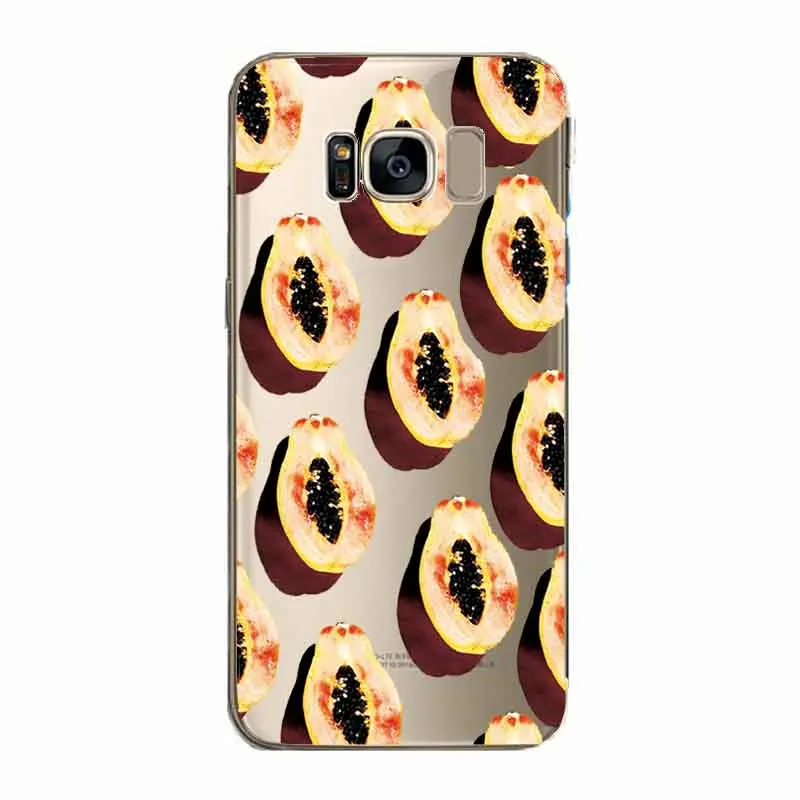 Мягкий силиконовый чехол для телефона с фруктами Guacamole Carambola papaya Samsung s6 s7edge S8 S9 plus