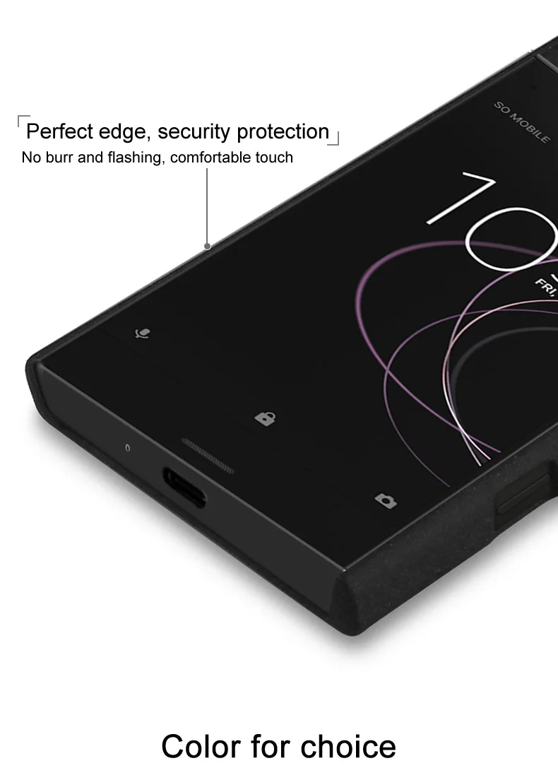 IMAK Для Sony Xperia XZ1 компактный чехол жесткий из поликарбоната Пластик для мини Чехол