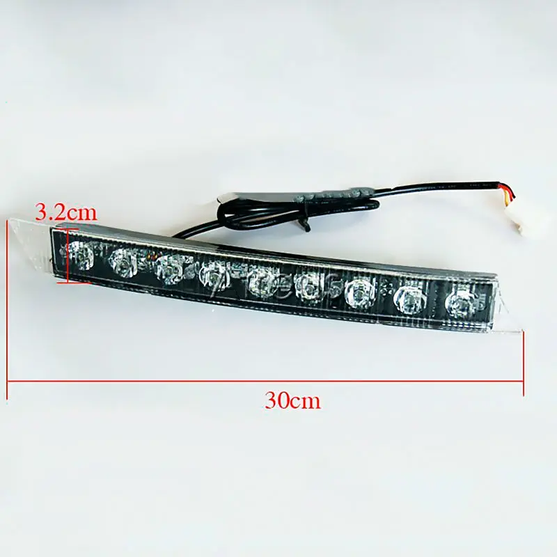 EALEN1Pair автомобиля 12V светодиодный Габаритные огни DRL противотуманный фонарь белый
