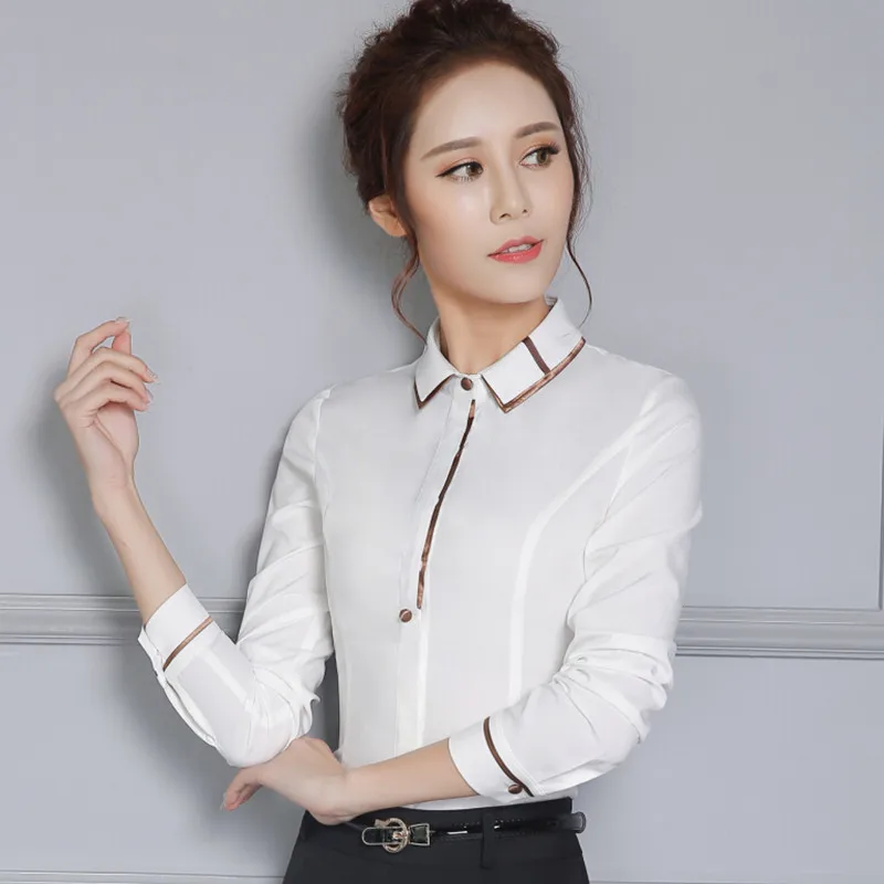 Высококачественная одежда женские рубашки модные OL деловые формальные