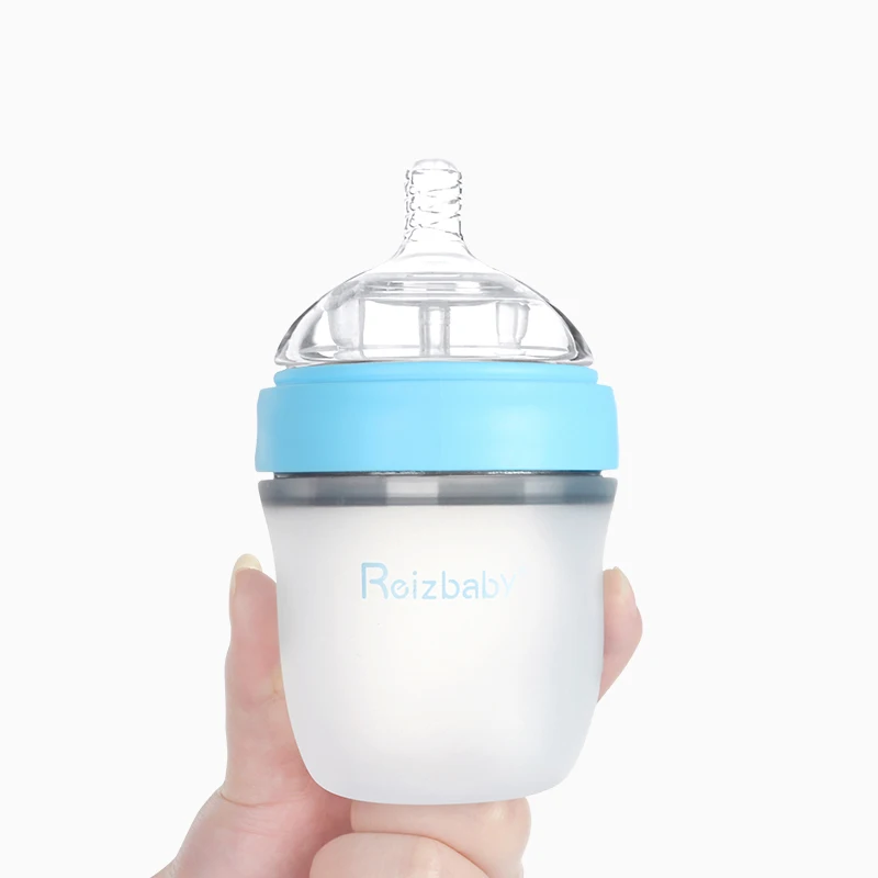 Reizbaby детская силиконовая бутылка ручка соска пылезащитный чехол для малышей Squeeze