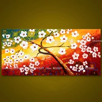 oil paintings fashion home decor poster colorful flower wall art picture canvas for living room watercolor bloom paintings