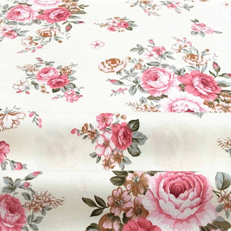 160 хлопковая ткань с принтом пиона 50x 100% см|fabric belt|fabric windowfabric accessories |