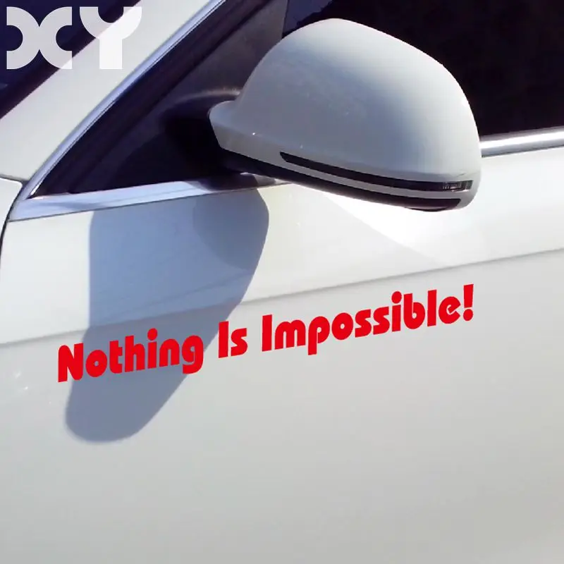 XY Nothing Is Impossible Motorcycle Stickers Waterproof Bumper Car Sticker Truck Auto Vinyl Decals | Автомобили и мотоциклы