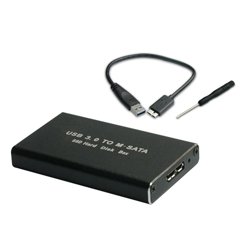 5 Гбит/с USB 3 0 к mSATA SSD корпус USB3.0 mini SATA жесткий диск адаптер M2 Внешний мобильный