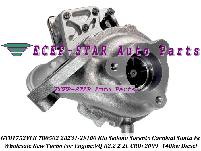 Турбо привод GTB1752VLK 780502 0001 282312F100 + для KIA Sedona Sorento Carnival VQ CRDi Hyundai Santa Fe R2.2 2 л|turbo price|turbo
