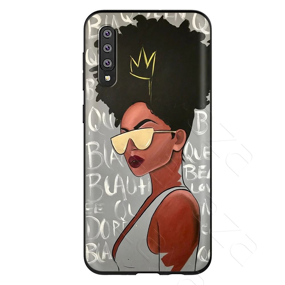 Lavaza в африканском стиле афро меланина попсовое черная девочка чехол для samsung Galaxy S6 S7 край J6 S8 S9 S10 плюс A3 A5 A6 A7 A8 A9 Note 8, 9 - Цвет: 8