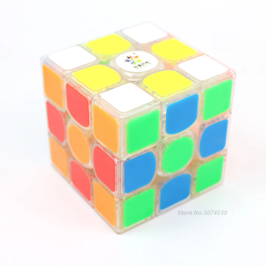 Магнитный куб 3x3x3 Yuxin Kylin V2 скоростной куб магические магниты Cubo Magico 3x3 без наклеек черная прозрачная игра-головоломка