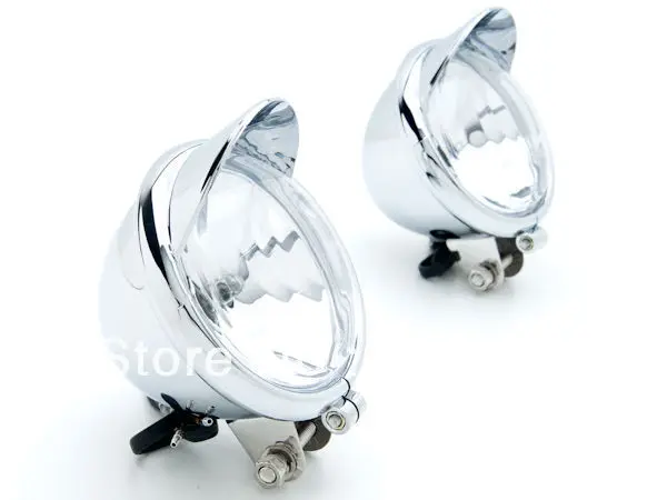 Пара мотоциклетных противотуманных фар проходные фары для Harley Road King HONDA VTX YAMAHA V Star