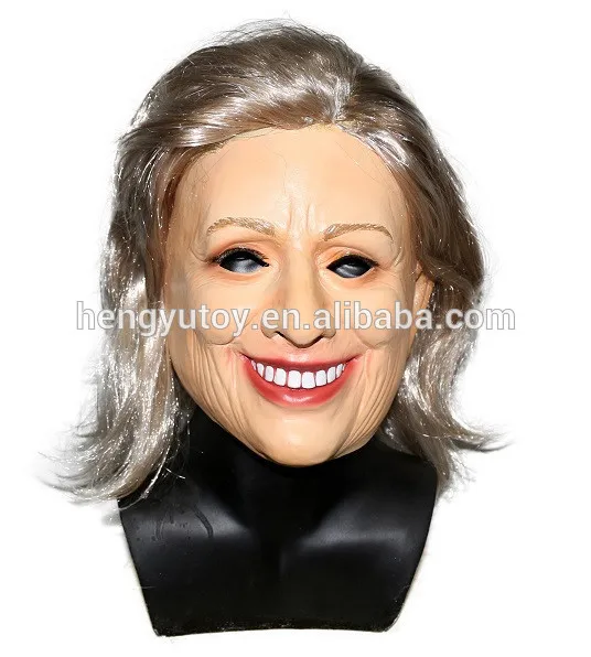

halloween figure dance party and masquerade masks realistic Hillary Clinton female masks