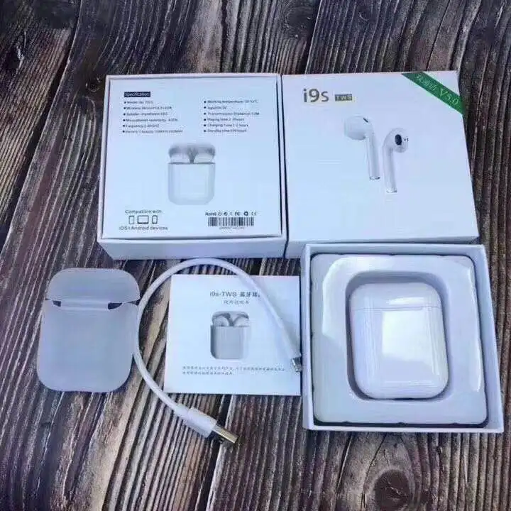 2019 новая распродажа i9s tws Беспроводные наушники с микрофоном Подарочный чехол