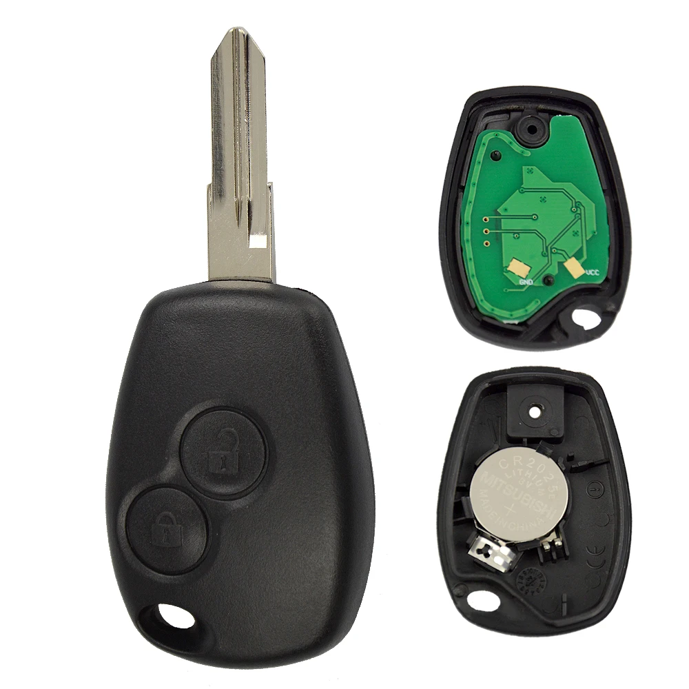 OkeyTech 2/3 Кнопка 433 МГц ID46 PCF7946 чип 206 NE72 лезвия для Renault Duster Modus Clio Logan Sandero Trafic Kangoo