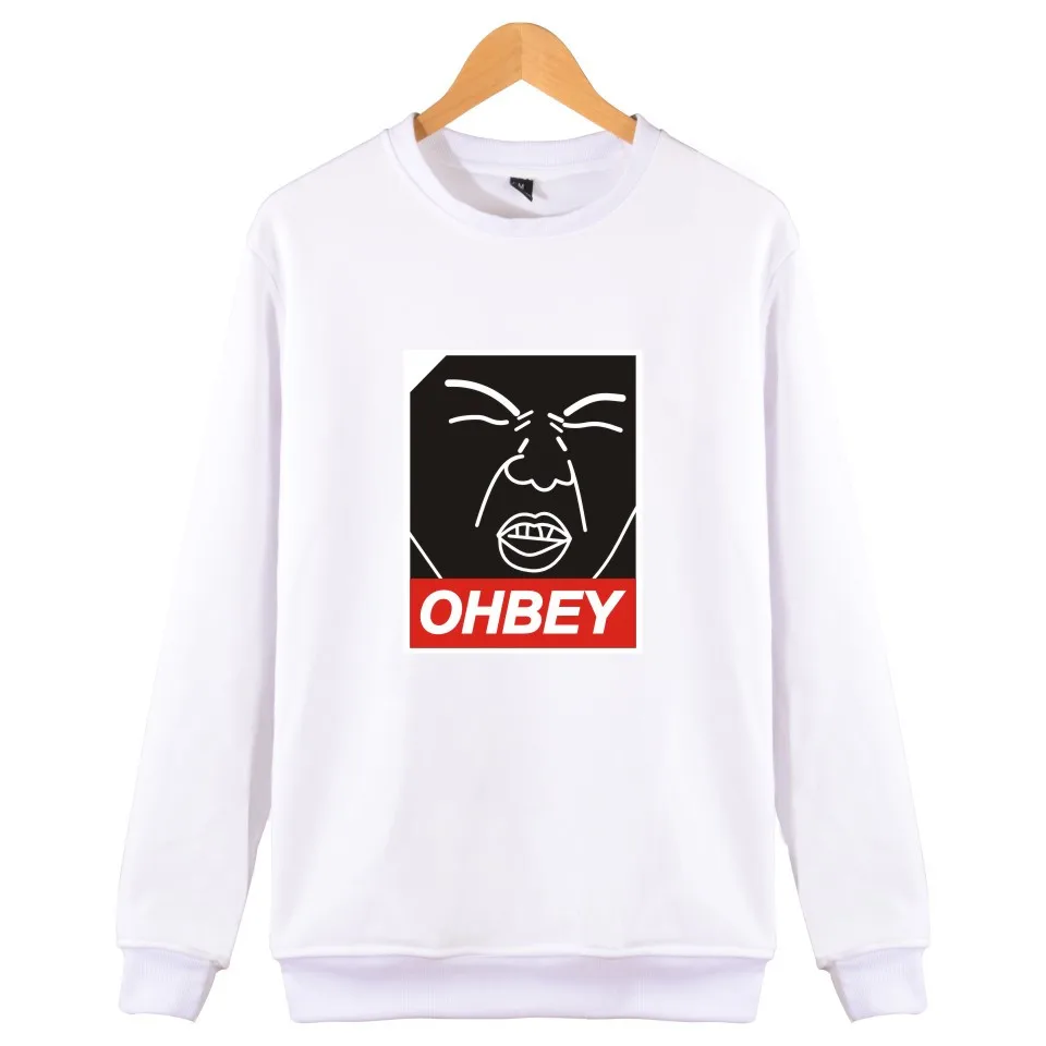 Толстовка с принтом EXO Kpop OHBEY для мужчин и женщин толстовки капюшоном в стиле хип