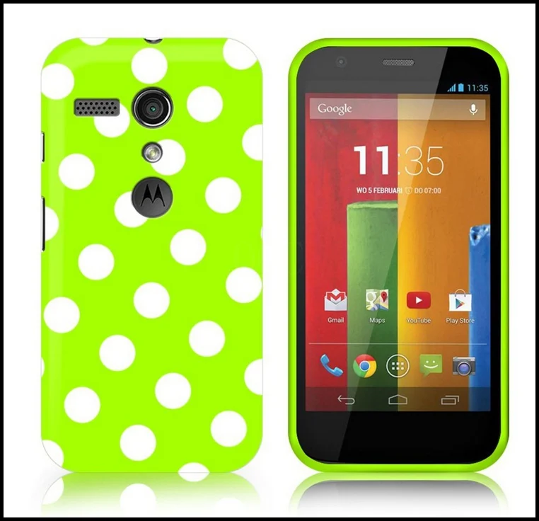 Распродажа мягкий резиновый чехол из ТПУ в горошек для motorola Moto G dvx xt1032 чехлы