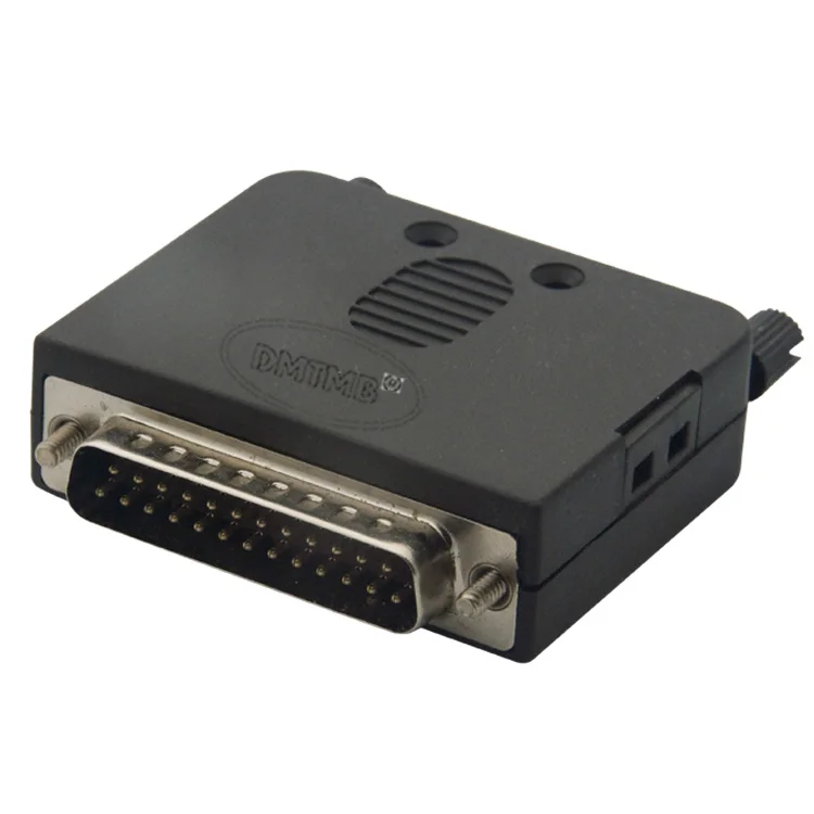 DB25 IEE1284 Штекерный разъем с корпусом и очень короткой поддержкой кабеля vga|housing