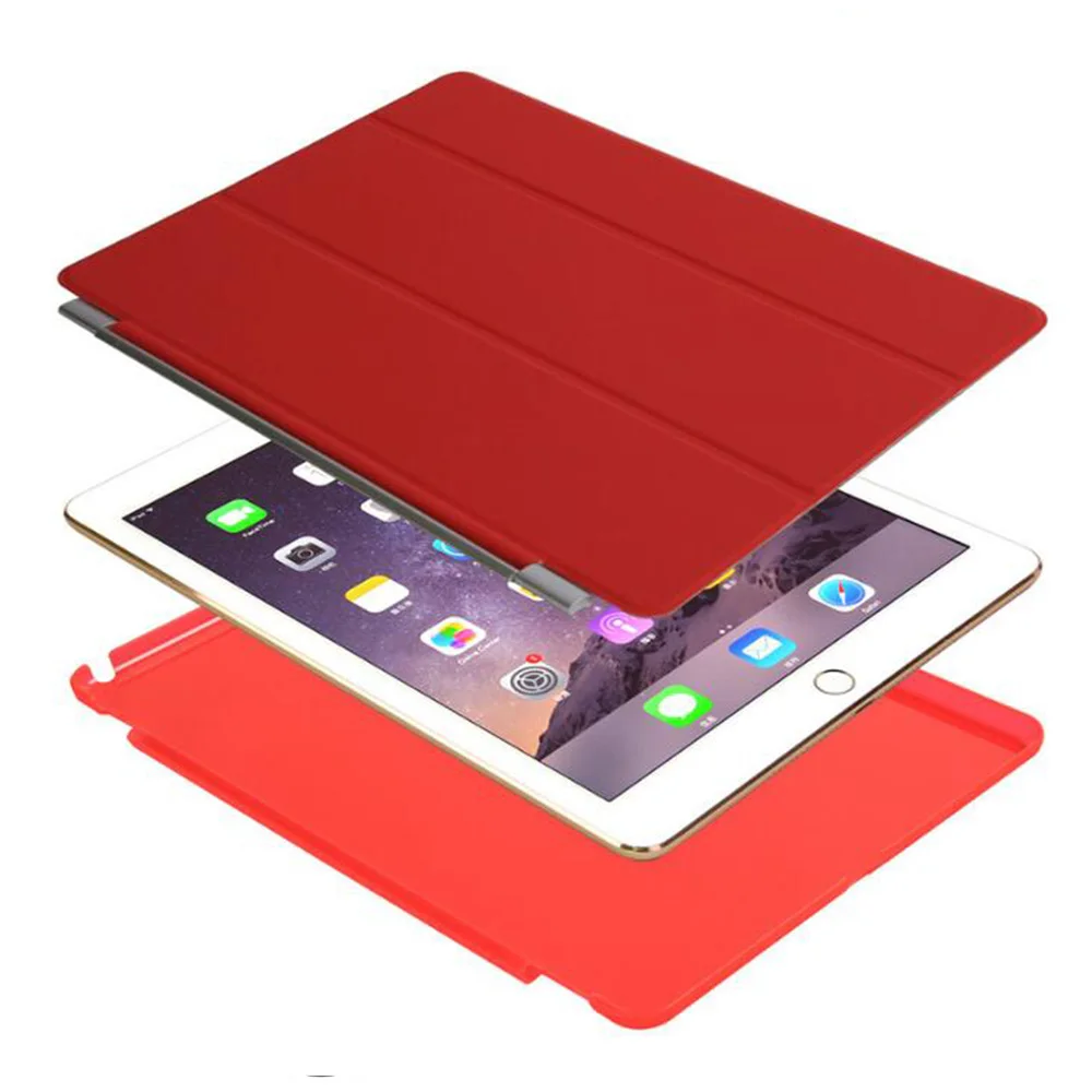 Смарт-чехол RYGOU для Apple ipad air 2 6 PU кожаный магнитный передний чехол + Жесткая задняя