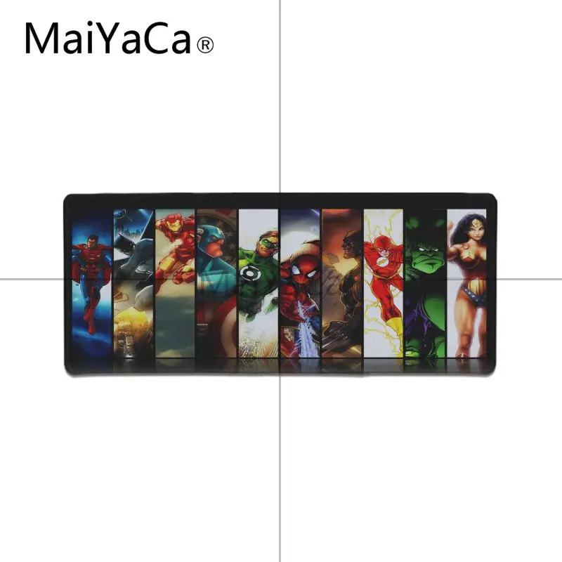 MaiYaCa Высокое качество Marvel Comics высокоскоростной коврик для мыши большой игровой коврик для мыши Противоскользящий идеальный блокирующий ПК компьютерный стол коврик - Цвет: Lock Edge 30x80cm