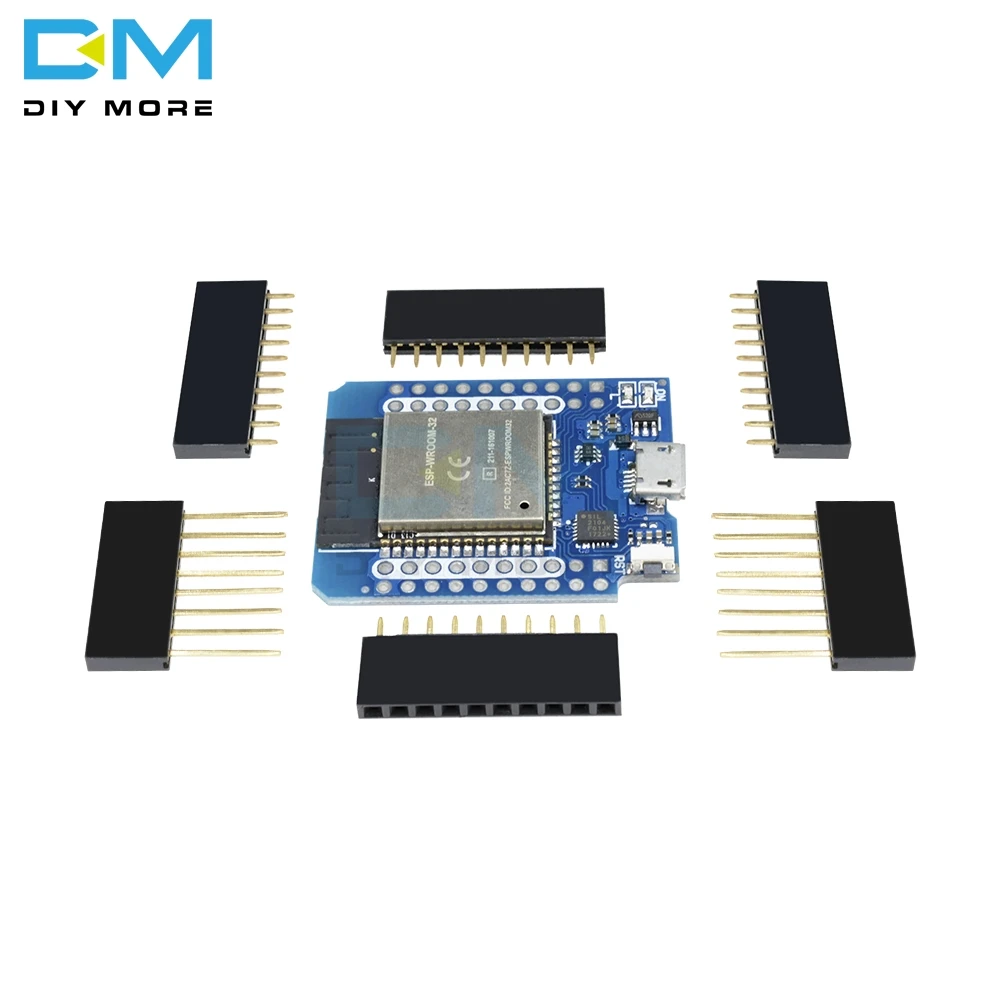 Для Wemos Mini D1 ESP8266 ESP32 ESP-32S wifi Bluetooth CP2104 модуль макетной платы для Arduino с контактами Micro USB