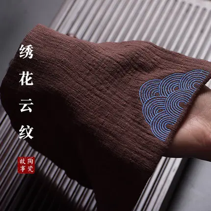 Толстый хлопок и лен Чай Полотенца китайский Стиль из мультфильма Холодное