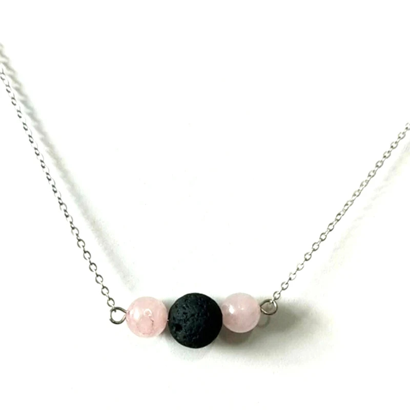 10 шт.) ожерелье с диффузором из лавы диффузор эфирным маслом розовое