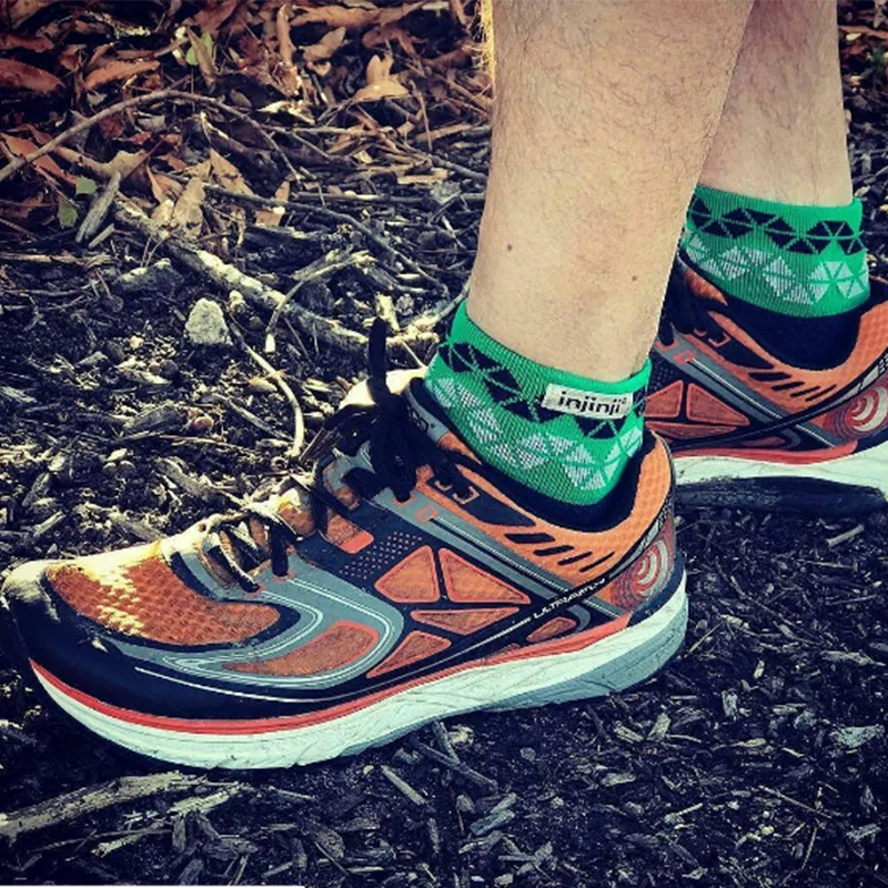 Injinji Toe socks Trail midweight mini-crew носки для бега с пятью пальцами мужские