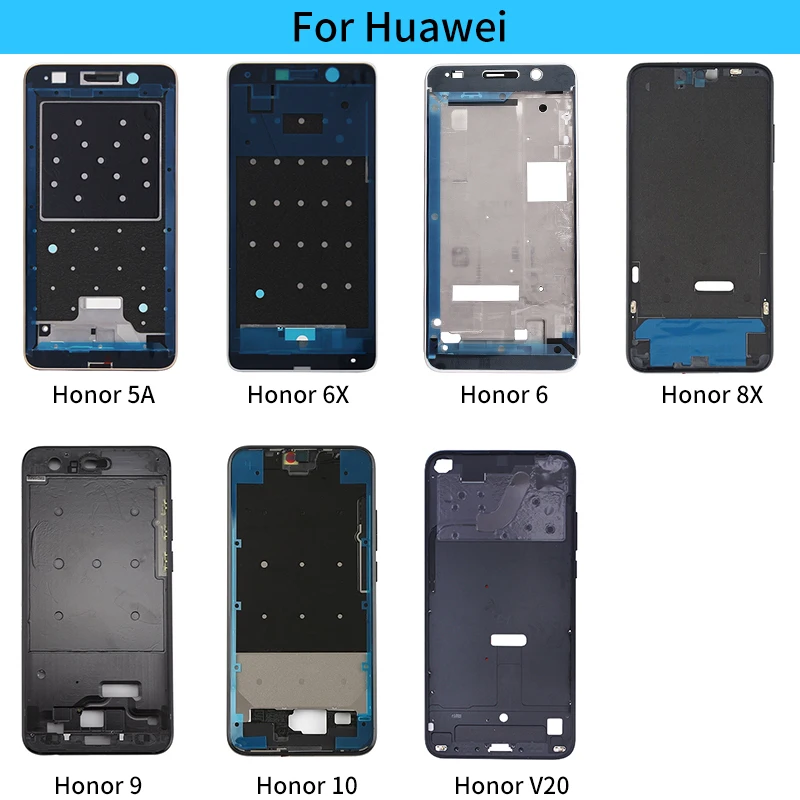 Промежуточный Корпус рамка Запасные детали для Huawei Honor 5A 6X6 10 8X9 V20 средняя накладка крышка