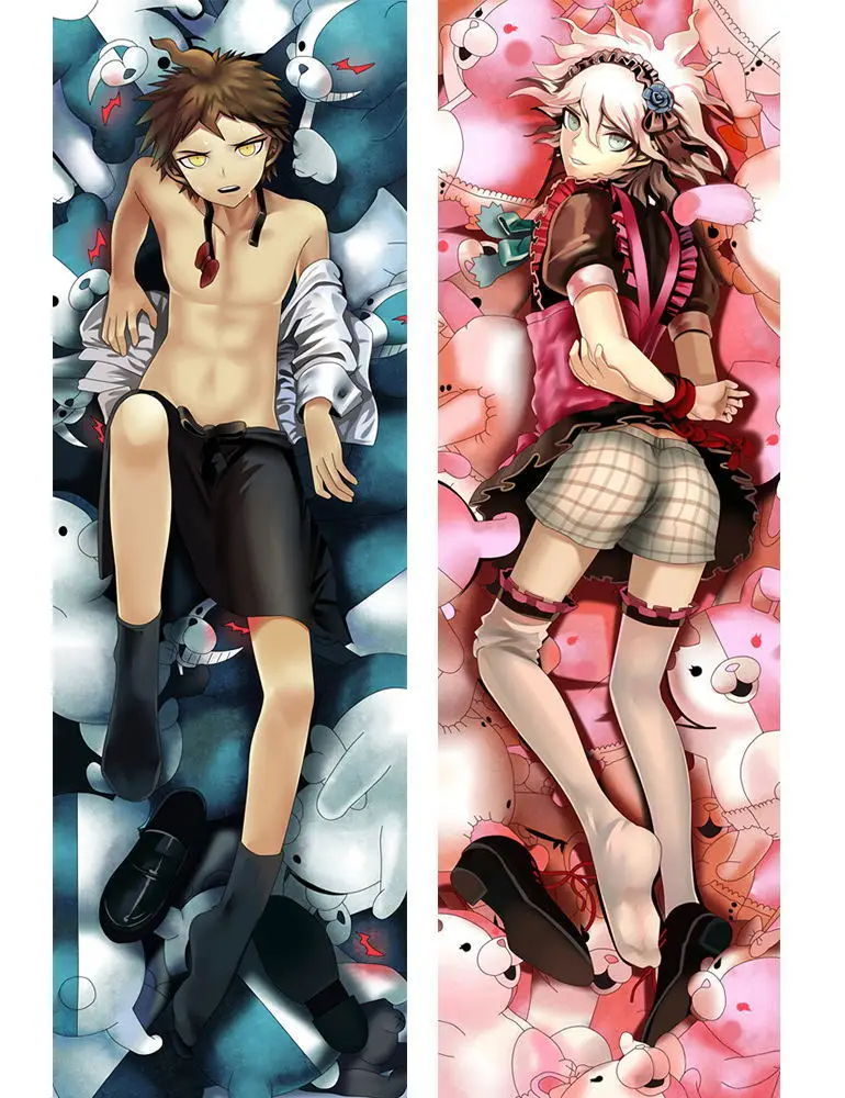 Чехол для подушки с изображением аниме обнимая тело Danganronpa 69002 | Дом и сад
