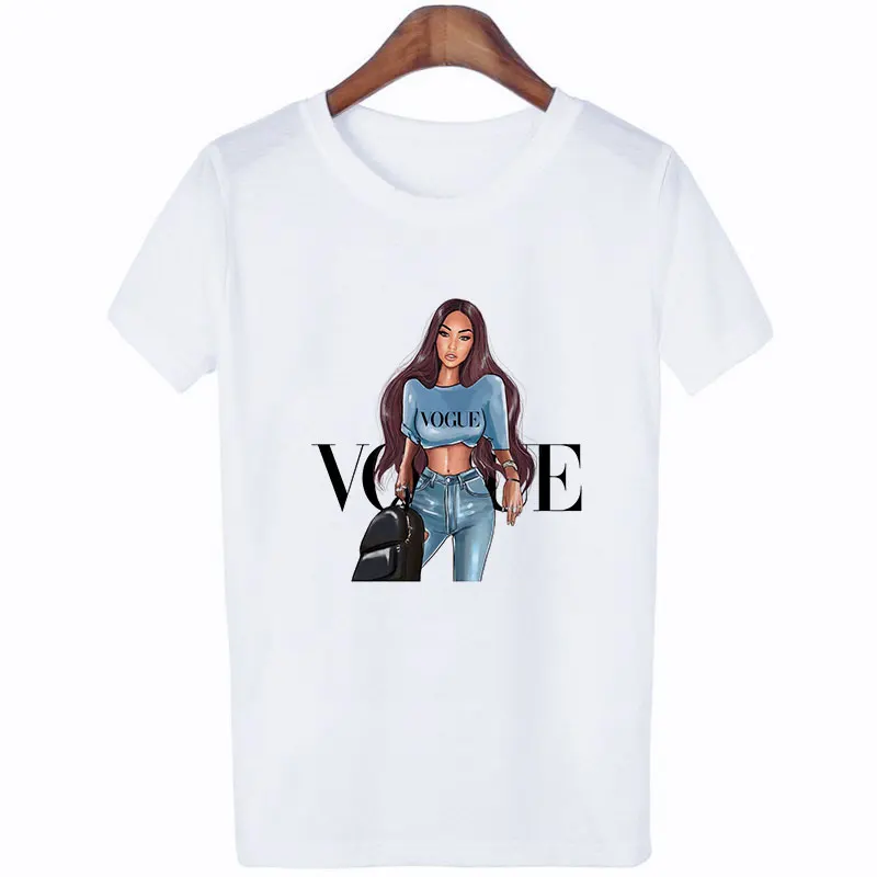 Женская футболка с надписью Vogue в стиле Харадзюку женская для отдыха модная