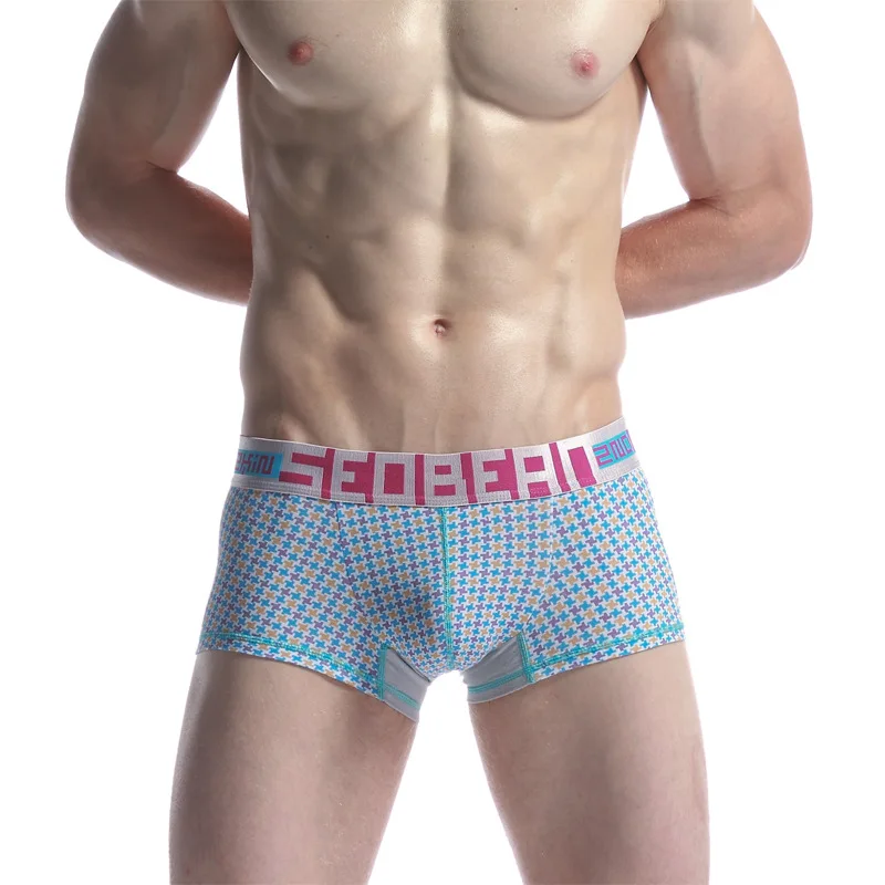 

Hot!Men's sexy boxers brand seobean gay underwear wholesale boxer shorts Men's underpants made of pure cotton boxer shorts