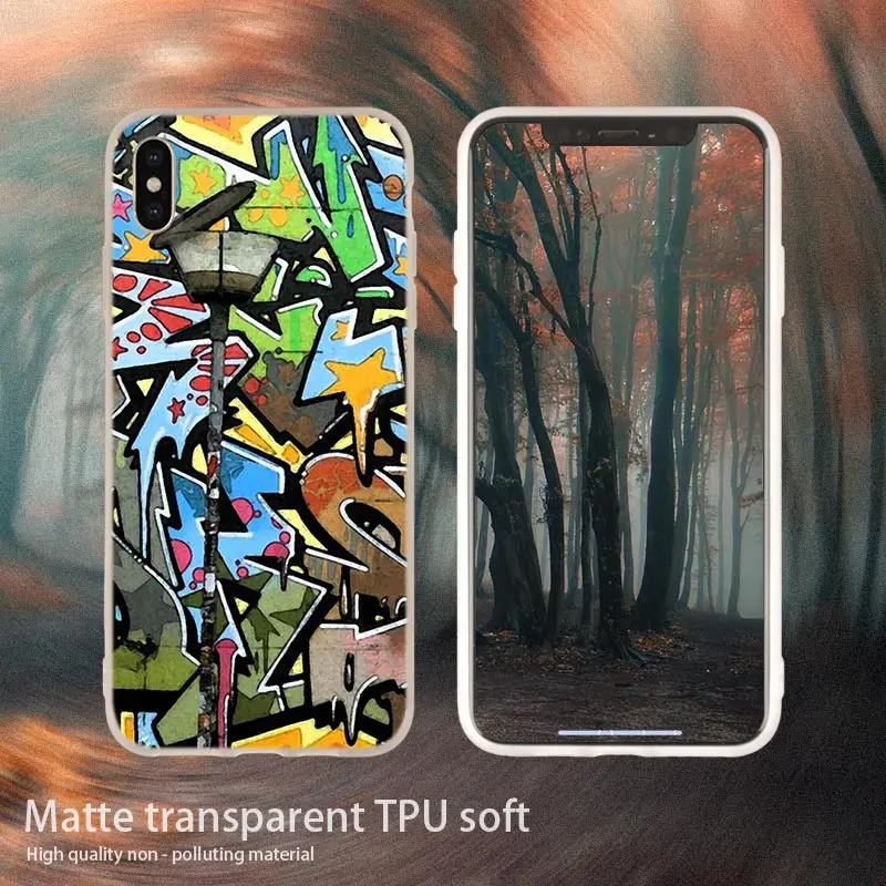 5 soft case Граффити обои Мягкий силиконовый чехол для телефона чехол для iPhone 11 Pro 7 8 Plus XR XS Max 4 5 5S SE 6 6s чехол Funda Etui чехол s - Цвет: 5 soft case