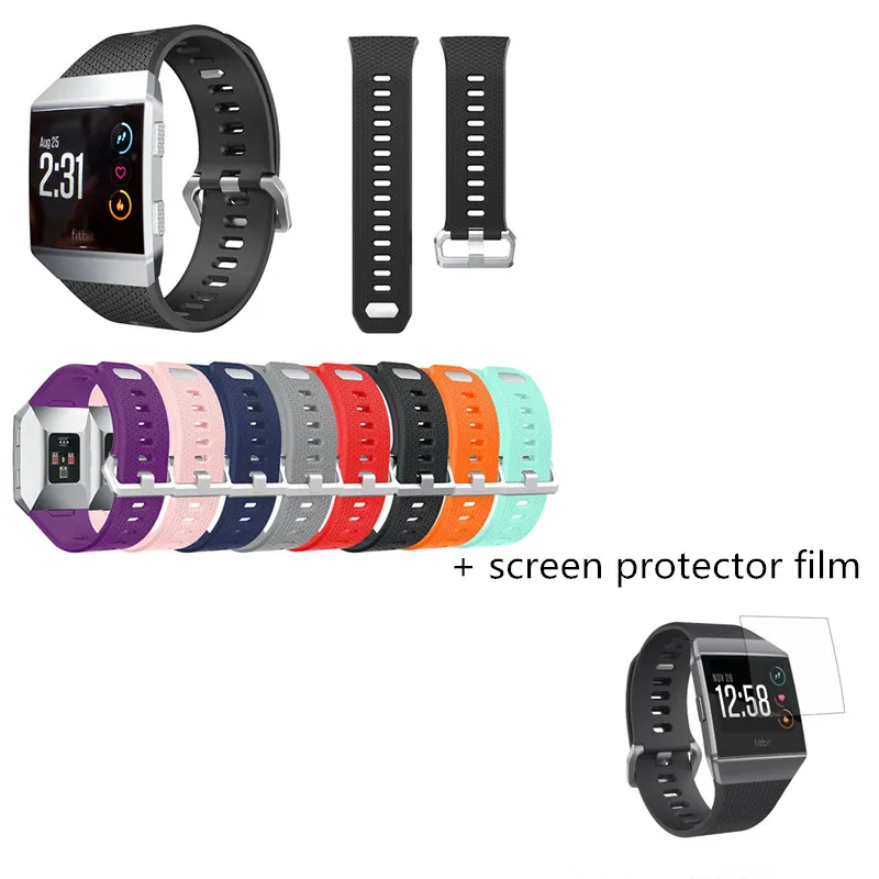 Силиконовый ремешок 2 в 1 Браслет для Fitbit ионный спортивные умные часы + ионная
