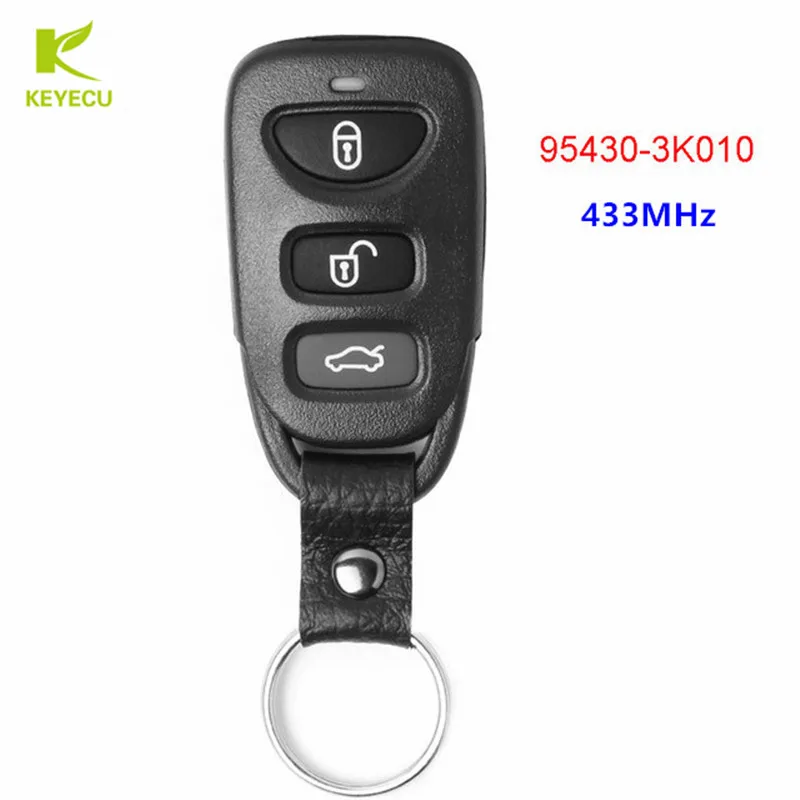 Пульт дистанционного управления для Hyundai Sonata NF 433 2008 P/N: 95430 3K010 3 кнопки 2009 МГц|Ключ