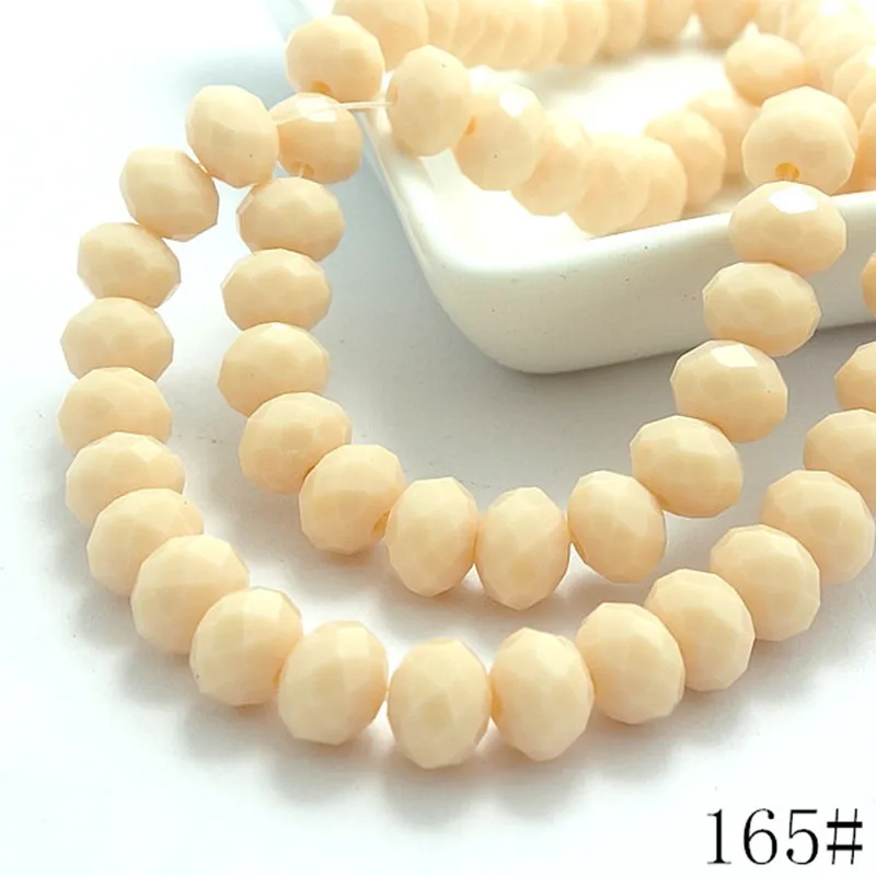 Wholesale 40pcs Crystal Glass Rondelle Faceted Loose Spacer Beads DIY 8x6mm | Украшения и аксессуары