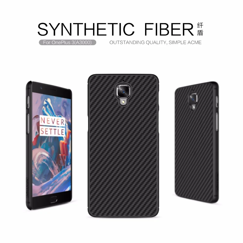 Для oneplus 3 (5.5 дюймов) NILLKIN Синтетического волокна обложка чехол Розничный пакет
