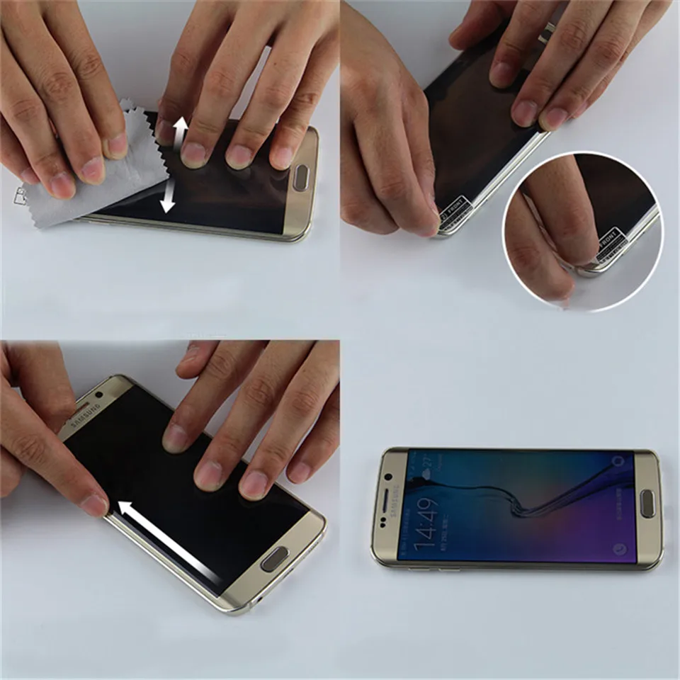 3D Curved Protective PET Film For Samsung Galaxy S10 S10E S7 S6 Edge S8 Plus Note 8 9 Screen Soft Phone Cases ( Not Glass ) |