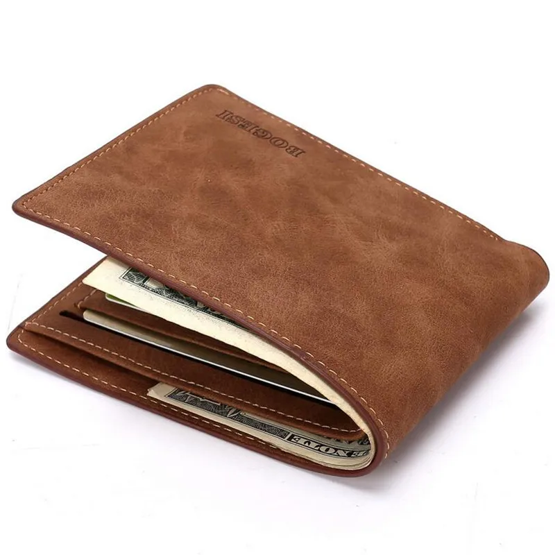 Прочный Винтажный Мужской кошелек маленький кожаный женский Carteira masculina короткий