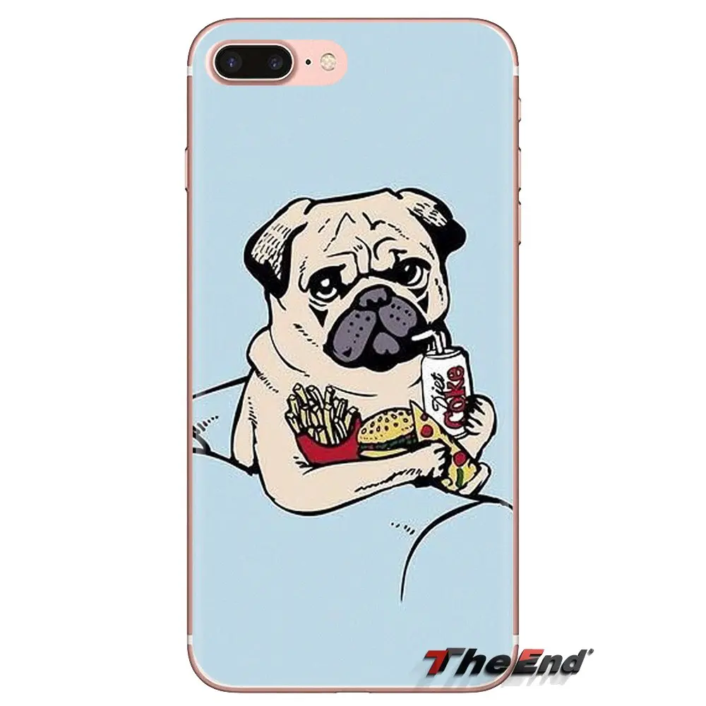 Прозрачный чехол из ТПУ для Huawei G7 G8 P7 P8 P9 P10 P20 P30 Lite Mini Pro P Smart Plus 2017 2018 2019 carlino pug dog puppy